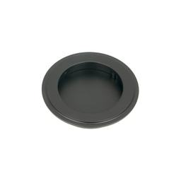 [50215] Matt Black 75mm Art Deco Round Pull - 50215