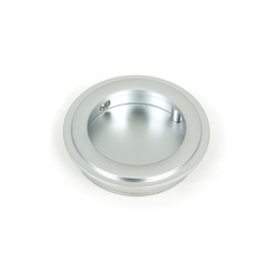 [50644] Satin Chrome 60mm Art Deco Round Pull - 50644