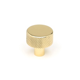 [46820] Polished Brass Brompton Cabinet Knob - 25mm (No rose) - 46820