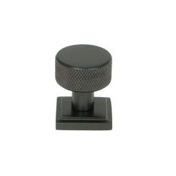 [46829] Aged Bronze Brompton Cabinet Knob - 25mm (Square) - 46829