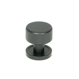 [46838] Matt Black Brompton Cabinet Knob - 25mm (Plain) - 46838