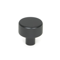 [46839] Matt Black Brompton Cabinet Knob - 25mm (No rose) - 46839