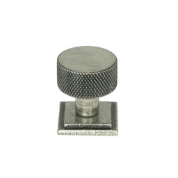 [46845] Pewter Brompton Cabinet Knob - 25mm (Square) - 46845