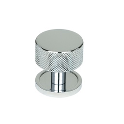 [46858] Polished Chrome Brompton Cabinet Knob - 32mm (Plain) - 46858