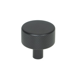 [46879] Matt Black Brompton Cabinet Knob - 32mm (No rose) - 46879