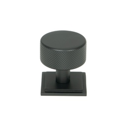 [46881] Matt Black Brompton Cabinet Knob - 32mm (Square) - 46881