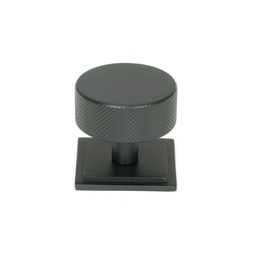 [47087] Matt Black Brompton Cabinet Knob - 38mm (Square) - 47087