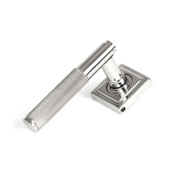 [49843] Satin Marine SS (316) Brompton Lever on Rose Set (Square) - 49843