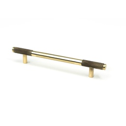 [46925] Aged Brass Half Brompton Pull Handle - Medium - 46925