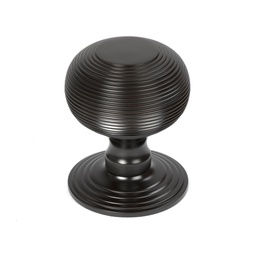 [46657] Aged Bronze Beehive Centre Door Knob - 46657