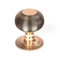 [46658] Polished Bronze Beehive Centre Door Knob - 46658