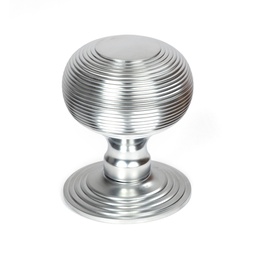 [46659] Satin Chrome Beehive Centre Door Knob - 46659