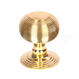 [50839] Polished Brass Beehive Centre Door Knob - 50839