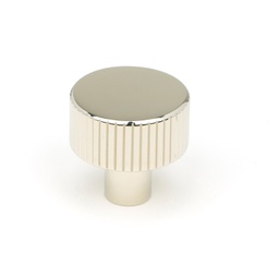 [50390] Polished Nickel Judd Cabinet Knob - 25mm (No rose) - 50390