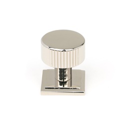 [50391] Polished Nickel Judd Cabinet Knob - 25mm (Square) - 50391