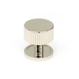 [50392] Polished Nickel Judd Cabinet Knob - 32mm (Plain) - 50392