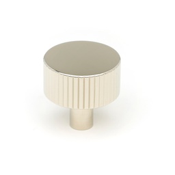 [50393] Polished Nickel Judd Cabinet Knob - 32mm (No rose) - 50393