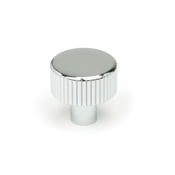 [50401] Polished Chrome Judd Cabinet Knob - 25mm (No rose) - 50401