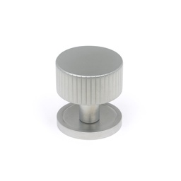 [50415] Satin Chrome Judd Cabinet Knob - 32mm (Plain) - 50415