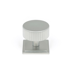 [50420] Satin Chrome Judd Cabinet Knob - 38mm (Square) - 50420