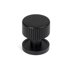 [50424] Matt Black Judd Cabinet Knob - 25mm (Plain) - 50424