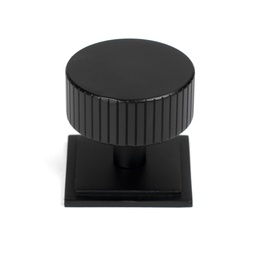 [50432] Matt Black Judd Cabinet Knob - 38mm (Square) - 50432