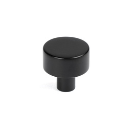 [50338] Matt Black Kelso Cabinet Knob - 25mm (No rose) - 50338