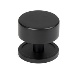 [50343] Matt Black Kelso Cabinet Knob - 38mm (Plain) - 50343