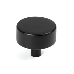 [50344] Matt Black Kelso Cabinet Knob - 38mm (No rose) - 50344