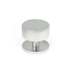 [50355] Satin Chrome Kelso Cabinet Knob - 38mm (Plain) - 50355