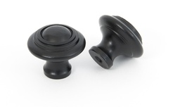 [83511] Black Ringed Cabinet Knob - Small - 83511