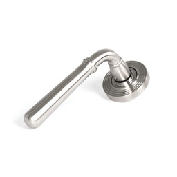 [46512] Satin Marine SS (316) Newbury Lever on Rose Set (Beehive) - 46512