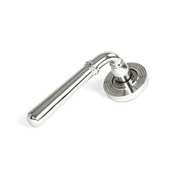 [46516] Polished Marine SS (316) Newbury Lever on Rose Set (Beehive) - 46516