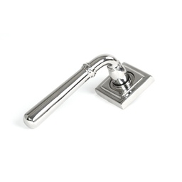 [46517] Polished Marine SS (316) Newbury Lever on Rose Set (Square) - 46517