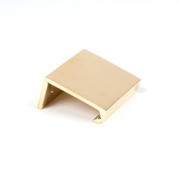 [50674] Polished Brass 50mm Plain Edge Pull - 50674