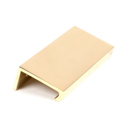 [50675] Polished Brass 100mm Plain Edge Pull - 50675