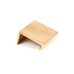 [50687] Aged Brass 50mm Plain Edge Pull - 50687