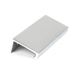 [50714] Polished Chrome 100mm Plain Edge Pull - 50714