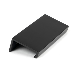 [50740] Matt Black 100mm Plain Edge Pull - 50740