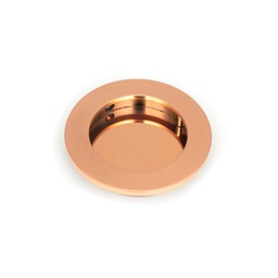 [50145] Polished Bronze 75mm Plain Round Pull - 50145