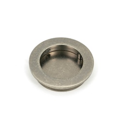 [50180] Pewter 60mm Plain Round Pull - 50180