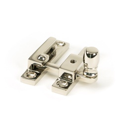 [45998] Polished Nickel Mushroom Quadrant Fastener - Narrow - 45998