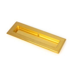 [47157] Polished Brass 175mm Art Deco Rectangular Pull - 47157