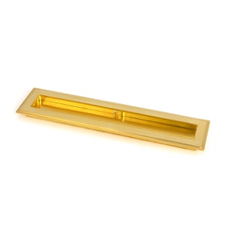 [47158] Polished Brass 250mm Art Deco Rectangular Pull - 47158