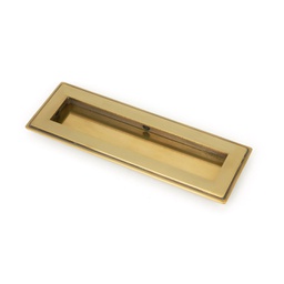 [48300] Aged Brass 175mm Art Deco Rectangular Pull - 48300