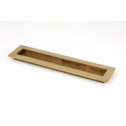 [48307] Aged Brass 250mm Plain Rectangular Pull - 48307