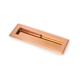 [50134] Polished Bronze 175mm Art Deco Rectangular Pull - 50134