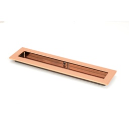 [50137] Polished Bronze 250mm Plain Rectangular Pull - 50137