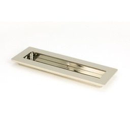 [50154] Polished Nickel 175mm Plain Rectangular Pull - 50154