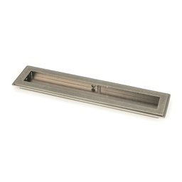 [50171] Pewter 250mm Art Deco Rectangular Pull - 50171